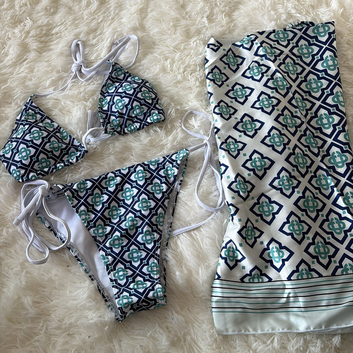 Casa Two Piece with Scarf