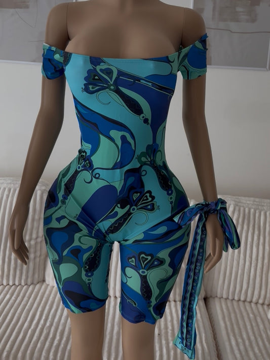 Pucci Romper with Headband